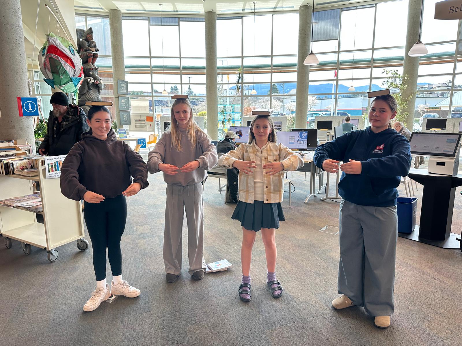 Students participating in dance and movement training